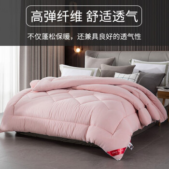 皮尔卡丹/pierrecardin D2012 被子/被单 被子被芯水洗棉被太空被 四季被子春秋被磨毛秋天双人透气被褥 安娜玉 200*230cm 6斤